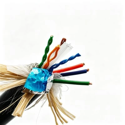 Cebl ROV wedi'i addasu 3 * 0.75mm ² + STP CAT6, Inswleiddio PE, Gwain TPU sy'n Gwrthiannol i Hydrolysis Gyda Chysgodi ar gyfer Camerâu Tanddwr