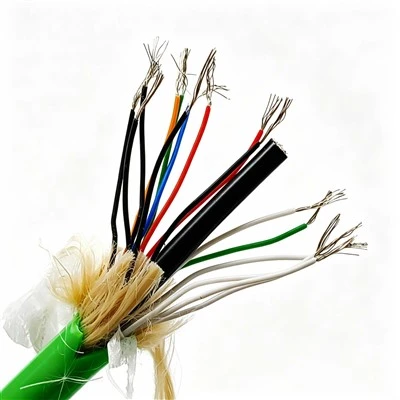 Cebl Tanddwr Gwydn 16 * 24AWG + Siaced Coax TPU Tarian Copr Plethedig Tun Ar gyfer Peirianneg Forol