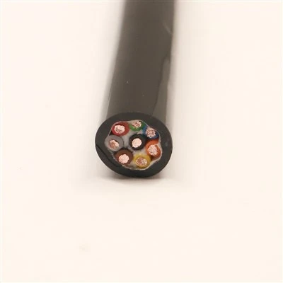 Dargludydd 8-dargludydd o dan y môr Cebl pŵer dal dŵr noeth 1.5mm Cores sownd PP TPU Siaced 300V/500V ROVs o dan y dŵr